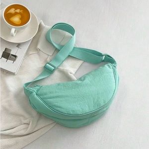 NWOT Nylon Round Mini Shoulder Bag in Mint Green